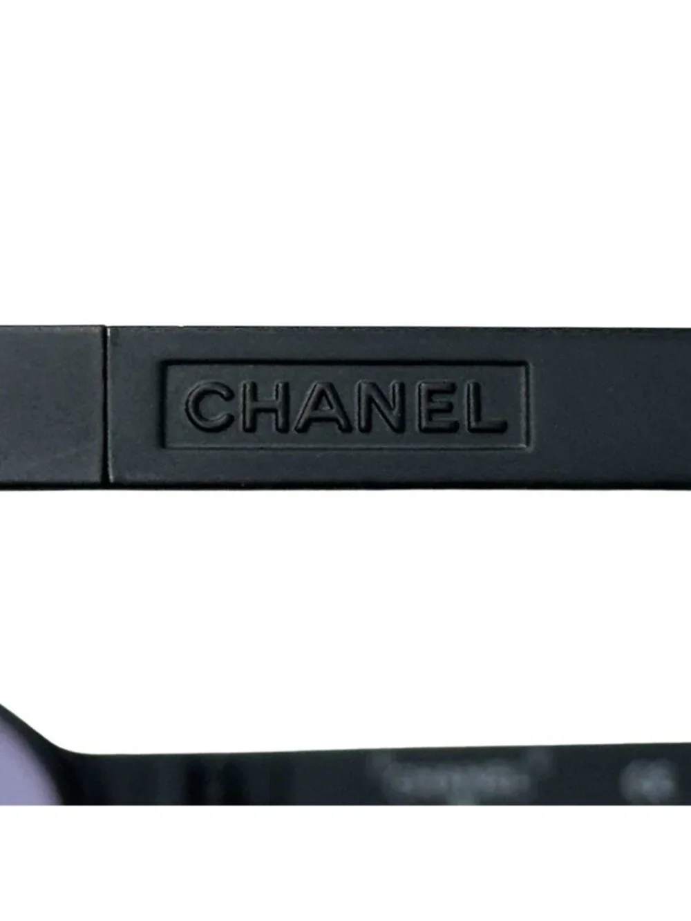 Chanel Sunglasses CC Logo Black Oval Eyewear